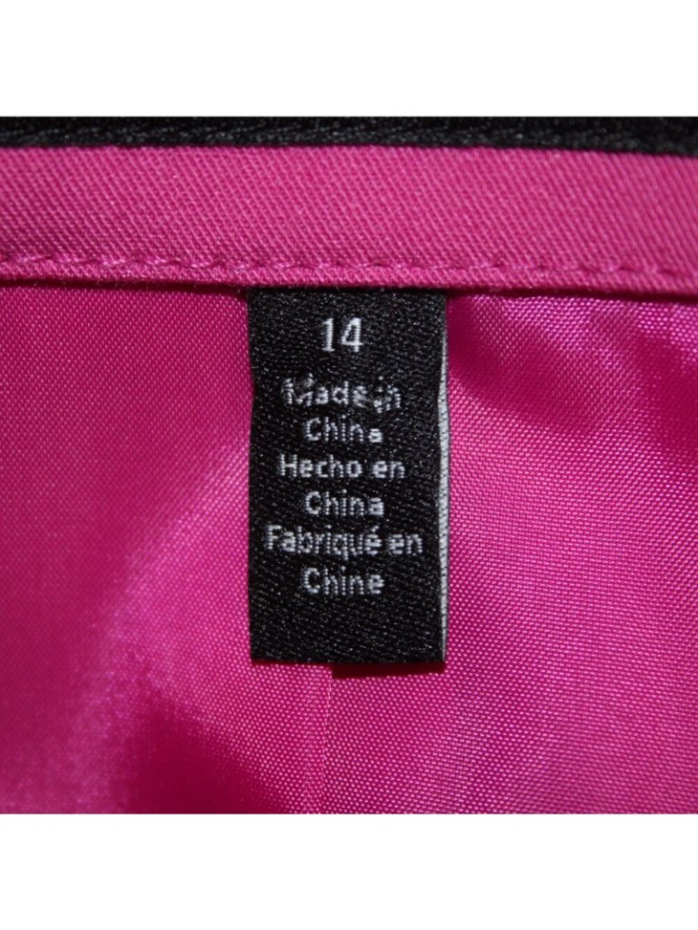 Eloquil Jacket Sz 14 Pink Rhinestones Belted Collared Pockets Poly Rayon - Picture 8 of 13